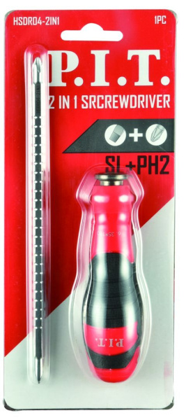 Комбинированная отвертка P.I.T. 207 мм HSDR04-2IN1