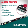 Магнитный сверхпрочный уровень KRAFTOOL A-RATE Control с зеркальным глазком 1500 мм арт. 34988-150