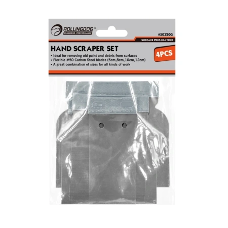 Набор скребков Rollingdog 4шт, 50/80/100/120мм, арт. 50320G