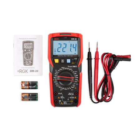 Мультиметр цифровой RGK DM-20, 776455