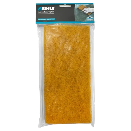 Губка абразивная для затирки, желтая (средняя жесткость) BIHUI 250*120*20 мм арт. CSPR