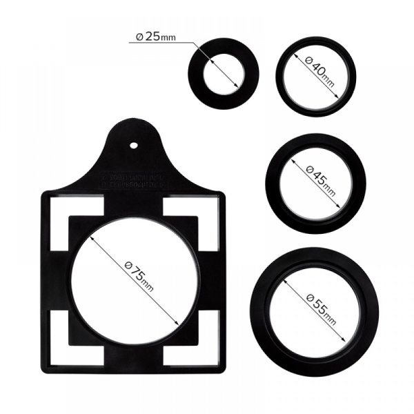 Шаблон плиточника с угловым фиксатором 6 колен 1 трафарет 3D KRESTIKI