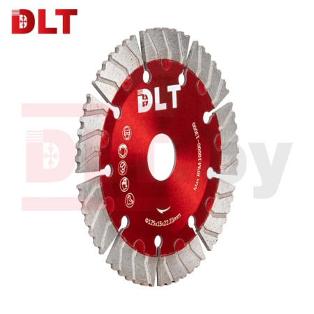 Диск для штробления алмазный DLT SUPER TURBO №20 125мм/22,23мм/2,5мм, 1420