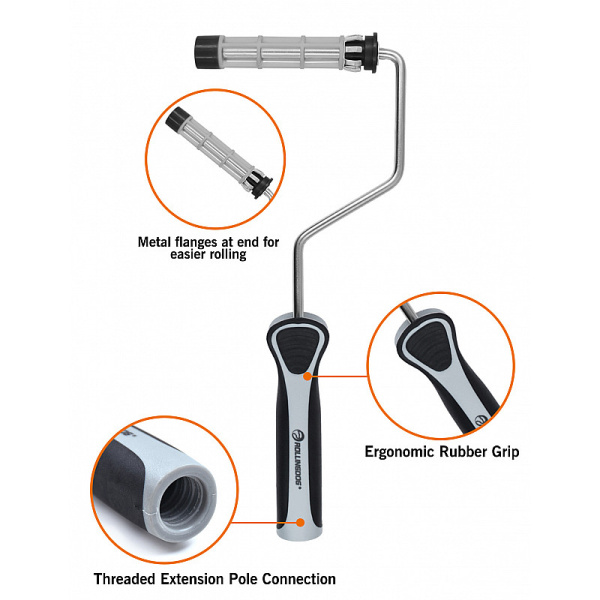 Набор валиков с бюгелем Rollingdog SUPER-MICRO 100мм, ворс 9.5мм, микрофибра, арт.70264