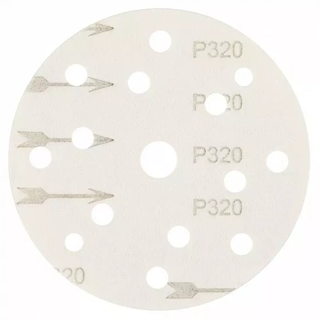 Абразивный круг P320 SCHTAER 255 Abrasive paper 150 мм 15 отверстий, уп. 10 шт, арт. 255Sc320
