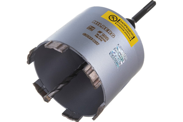 Коронка алмазная по бетону 102 мм Hilberg Laser HM210