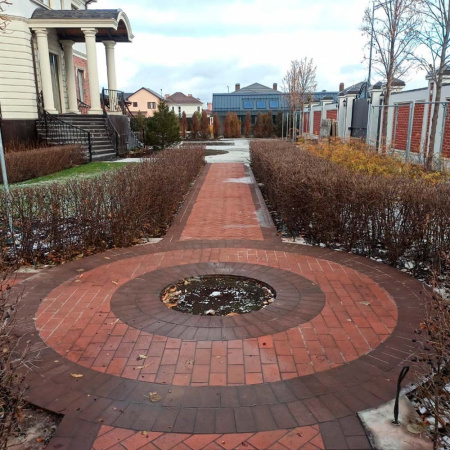 Клинкерная тротуарная плитка UniCeramix Braun, 200х100х16мм