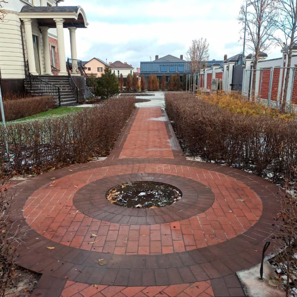 Клинкерная тротуарная плитка UniCeramix Braun, 200х100х16мм