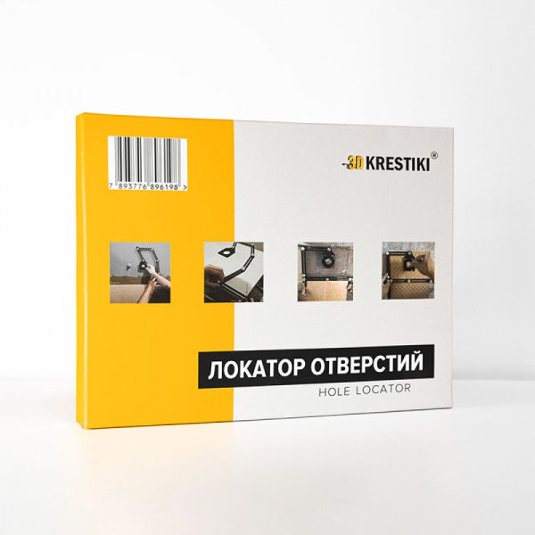 Шаблон плиточника с угловым фиксатором 6 колен 1 трафарет 3D KRESTIKI