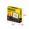 Светодиодный прожектор, STAYER LED-MAX, 50 Вт, 6500K, IP 65, арт. 57131-50