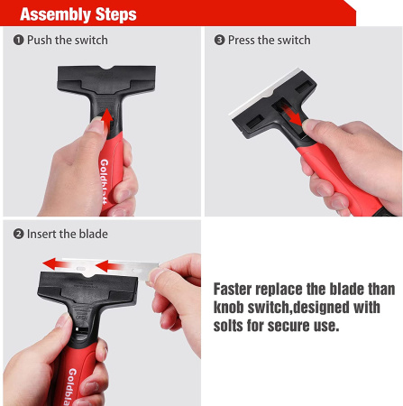 Набор скребков 40мм; 90мм, Goldblatt G03073