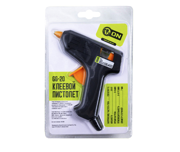 Пистолет клеевой 3-ON GG-60, 60Вт нагрев 3-5 мин, 8-12 гр/мин арт. 15-02-002 Пистолет клеевой 3-ON GG-60, 60Вт нагрев 3-5 мин, 8-12 гр/мин арт. 15-02-002