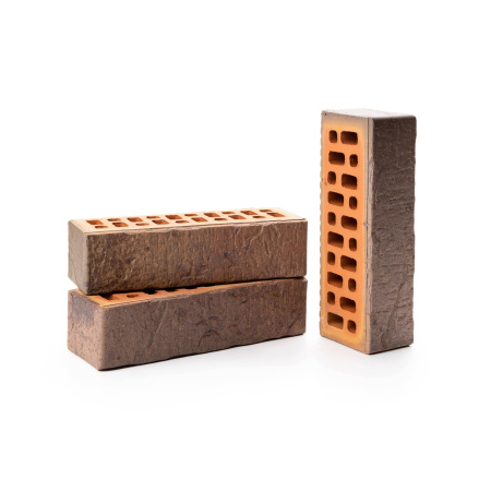 Облицовочный кирпич Тайга морион юг скала 0,7НФ 250х65х85 мм