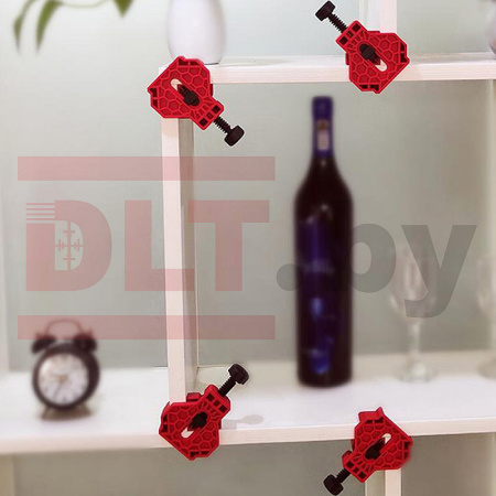 Струбцина угловая (набор 4шт.) 5-22мм DLT 73040