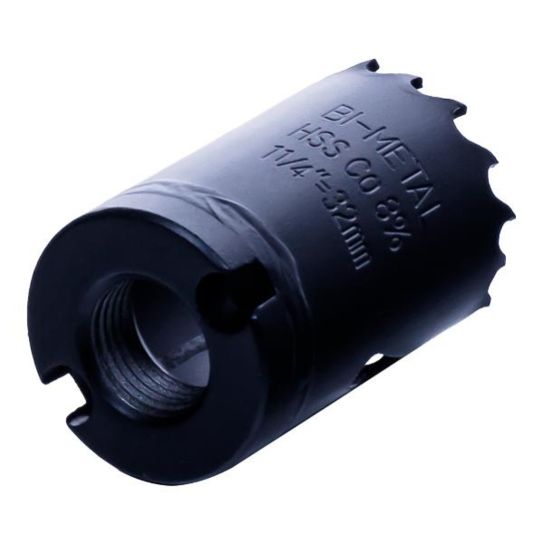 Коронка биметаллическая по металлу 32мм, крупный зуб, Hilberg Bi-Metal Cobalt 8% (М42), CML032