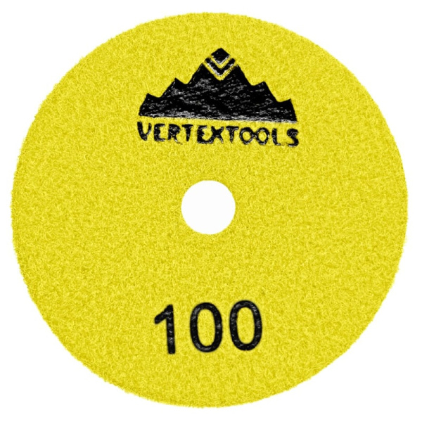 АГШК 100мм Черепашка, №100 для сухой шлифовки VertexTools 13-100-100