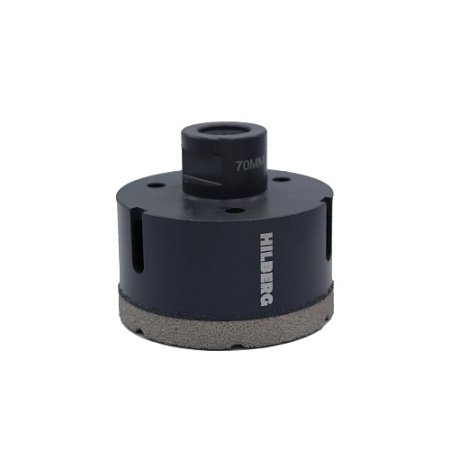 Коронка алмазная по керамограниту 70мм, Hilberg Super Hard, М14, hh670