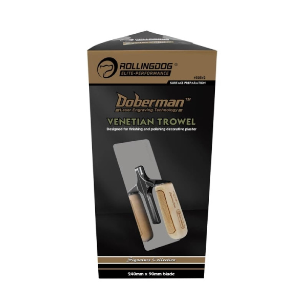 Венецианская кельма Rollingdog DOBERMAN 240х90мм, серия Elite, арт.50512