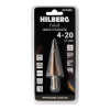 Сверло ступенчатое по металлу 4-12мм (9ступ) Hilberg (Р6М5) HSS-COBALT, ST0412