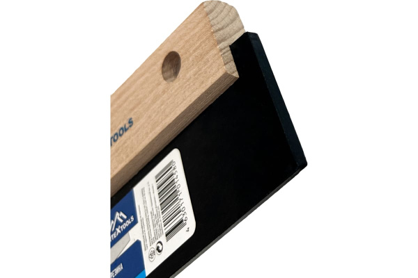 Резиновый шпатель VertexTools 195 мм, с деревянной ручкой арт.1606-195