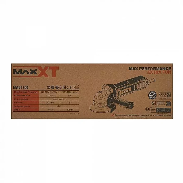 Шлифмашина угловая MAXXT MAG1700, 1700 Вт