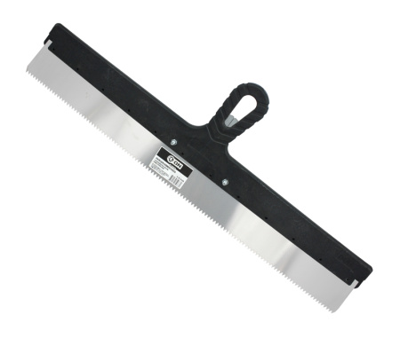 Ракля для наливного пола пластиковая ручка, зуб 5мм, 600мм, тулейка 25мм