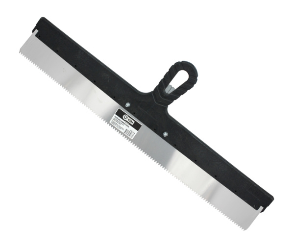 Ракля для наливного пола пластиковая ручка, зуб 5мм, 600мм, тулейка 25мм