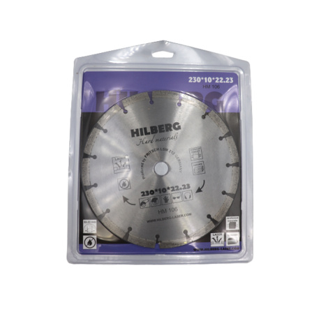 Диск отрезной алмазный Hilberg Hard Materials Laser  230мм/22,23мм/2,7мм, HM106