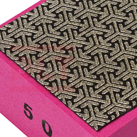 Губка алмазная шлифовальная №50 90х55мм, DLT 1960