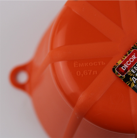 Емкость DЕCOR для гипса и затирки 0,67 л, высокая арт.670-1167