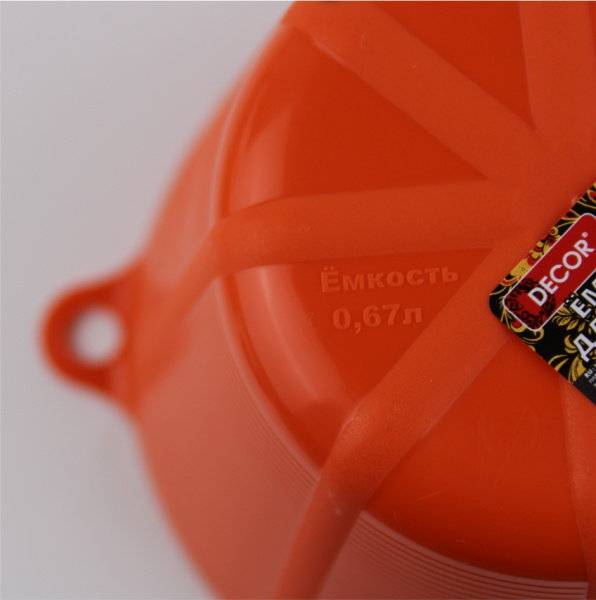 Емкость DЕCOR для гипса и затирки 0,67 л, высокая арт.670-1167