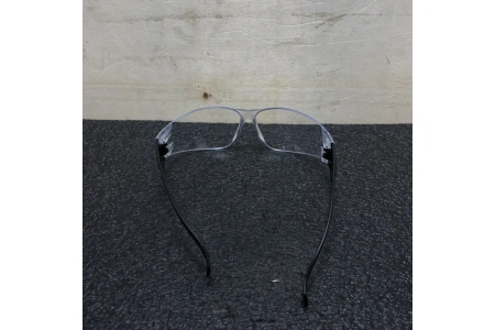 Очки защитные тип Классик открытого типа ПРОЗРАЧНЫЕ с черной дужкой