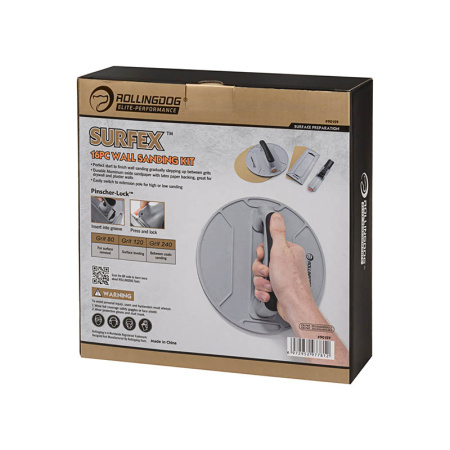 Набор для ручной шлифовки Rollingdog SURFEX №4 соединение резьба, серия Elite арт.90159