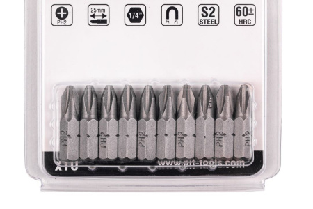 Бита PH2x25мм HRC60 P.I.T. P01C0035 уп.10шт.