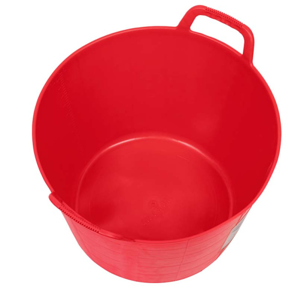 Ведро строительное гибкое (красное), 40л, арт.88726