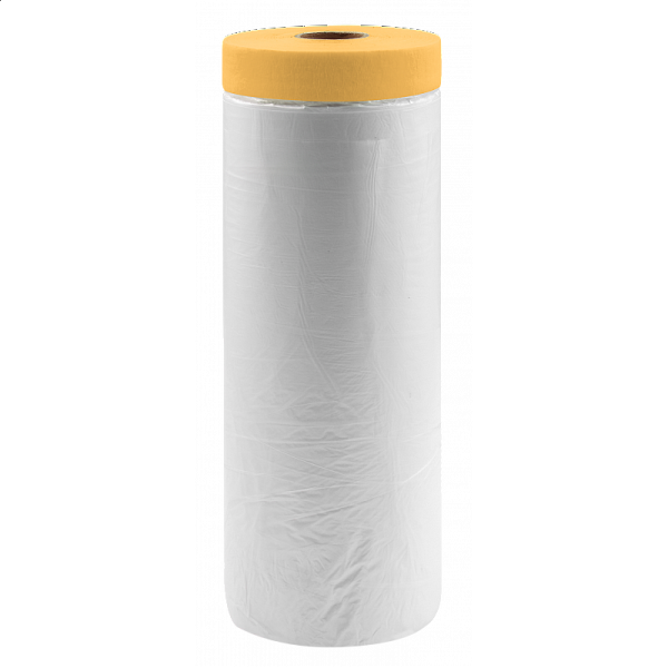 Укрывное полотно на малярной ленте Rollingdog WASHI-SHIELD 8мкм, 150см х 30м, арт.80261