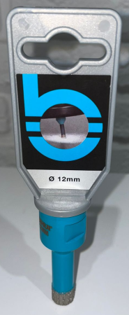 Коронка алмазная по керамограниту 12,0мм, BIHUI Turbo Tile Dry Drill, М14, DBDF12