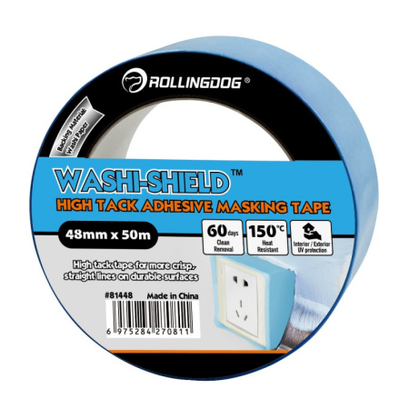 Малярная лента Rollingdog WASHI-SHIELD 48мм x 50м (60 дней) арт.81448