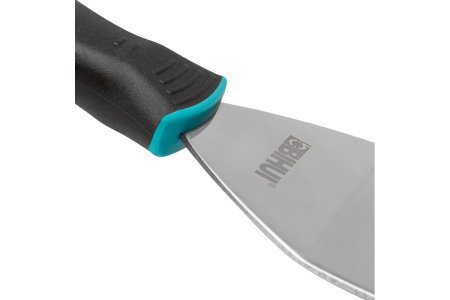 Шпатель-скребок 100мм BIHUI  из нержавеющей стали, мягкая ручка FLEX TRSC4