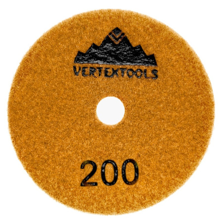 АГШК 100мм Черепашка, №200 для сухой шлифовки VertexTools 13-100-200