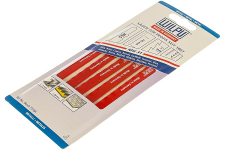 Пилка для электрического лобзика для стали прямой рез WILPU MG 31 уп.5шт. арт.0257000005