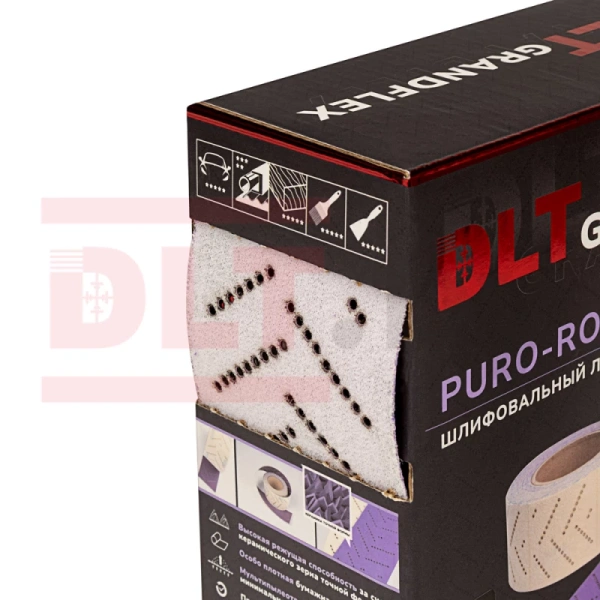 Шлифовальный лист в рулоне DLT GrandFlex PURO-ROLL P220 70мм*12м (керамика точной формы) арт. 3463