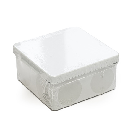 Коробка распред-ая 60-0210 для прямого монтажа двухкомп. безгалогенная (HF) 80х80х40 Промрукав