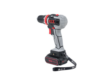 Дрель-шуруповерт ударная P.I.T. PID03002-16M2/BL бесщеточн., Li-ion 16V, 1500mAh