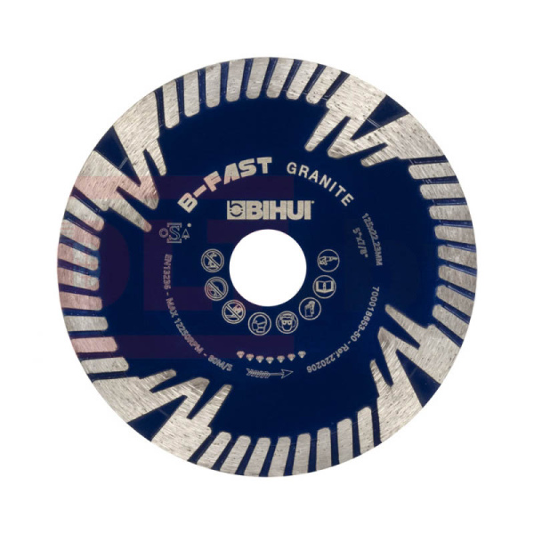 Диск отрезной алмазный BIHUI B-Fast 125мм/22,23мм/2,4мм, DCDF125