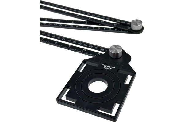 Складная регулируемая линейка для определения отверстий в керамической плитке VertexTools 3043-2