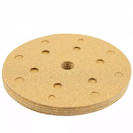Абразивный круг P80 SCHTAER 255 Abrasive paper 150 мм 15 отверстий, уп. 10 шт, арт. 255Sc80