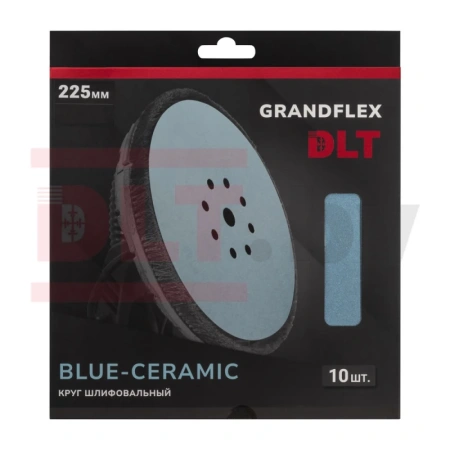 Круг шлифовальный DLT GrandFlex BLUE-CERAMIC P220 225мм уп.10шт, арт. 3448
