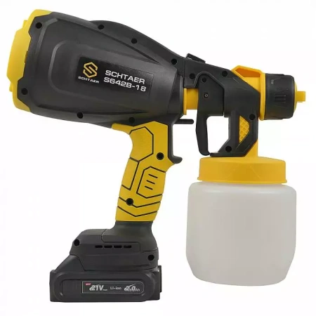 Краскопульт аккумуляторный Schtaer S642B-18 сопло 1.8