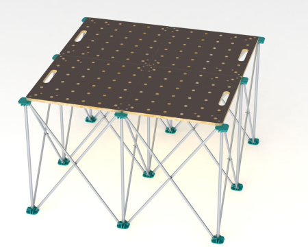 Подстолье складное ANT 120х120см со столешницами Lossew Q4 (комплект)